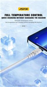 کابل شارژ ایفون 15 پرومکس(ASPOR) مدل A098 اورجینال