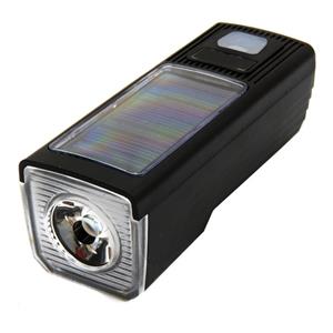 چراغ جلوی دوچرخه مدل خورشیدی بوق دار کد 1471 -