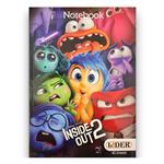 دفتر زبان 40 برگ لیدر مدل چهار خط طرح Inside out 2