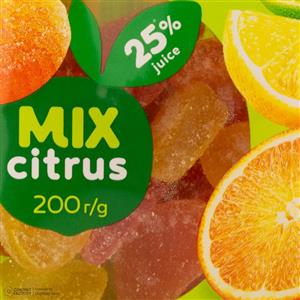 پاستیل شکری میوه های ترش روشن - 200 گرم