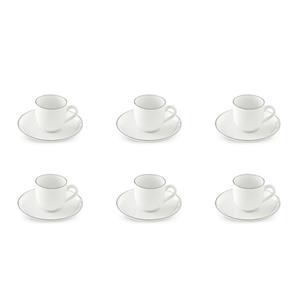 ست فنجان و نعلبکی 12 پارچه قهوه خوری چینی زرین ایران مدل ایتالیا 6 زرین درجه سه\t