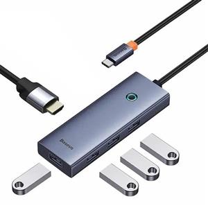 هاب 5 پورت USB-C باسئوس مدل UltraJoy Series HDMI-4K 30Hz Clarity