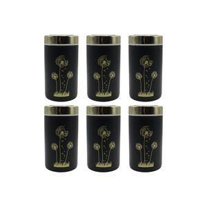 بانکه بهازکالا مدل درگلس طرح قاصدک کد YP-GLASS مجموعه 6 عددی