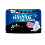 نوار بهداشتی ایتالیایی آلویز Always Maxi Secure Night سایز 5 بسته 7 عددی