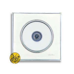 فیش آنتن ماهواره  ویرا مدل آلفا گلس سفید با زه استیل کلاسیک