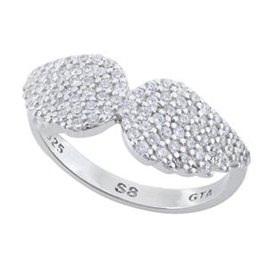 انگشتر نقره زنانه مدل بال فرشته AMT-R170 -