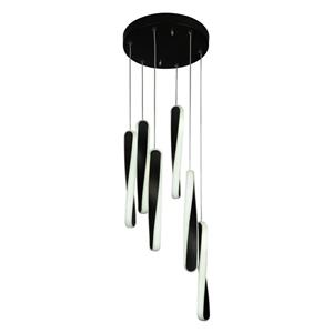 چراغ آویز چشمه نور کد L6406/6BK