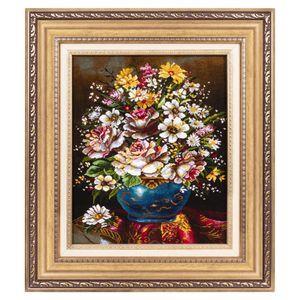 تابلو فرش دستباف سی پرشیا مدل گل در گلدان کد 903497