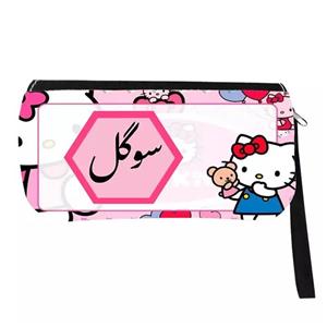 جامدادی مدل اسم شخصی طرح کیتی گربه کیوت اسم سوگل کد 0974