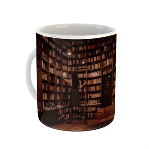 ماگ طرح کلاسیک کتابخانه کد 49