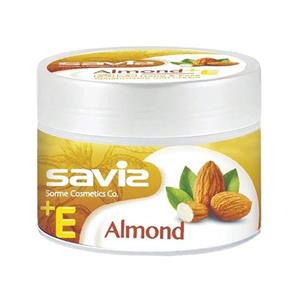 کرم مرطوب کننده دست و صورت ساویز مدل بادام مناسب برای انواع پوست حجم 180 میلی لیتر