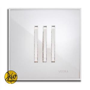 کلید سه پل ویرا مدل شهاب سفید با زه سفید - ویرا الکتریک
