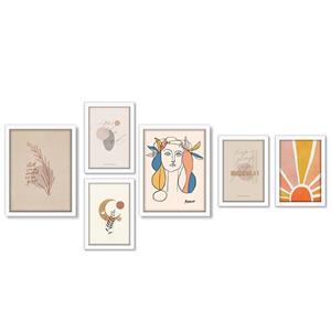تابلو دکوراتیو راویتا 6 تکه طرح T-113