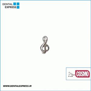 نگین دندان طلا سفید مدل کلید ریکازمو – Recosmo Dental Diamond White Gold Treble clef Model
