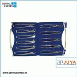 مواد و تجهیزات دندانپزشکی ست فورسپس بزرگسال ١١ عددی جویا – (JUYA Tooth Forceps Set (11Pcs 