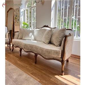 ست مبلمان 7 نفره همراه میز تلویزیون دارای دو کشو از جنس چوب راش طراحی زیبا و فوق العاده با ضمانت نامه