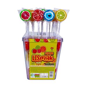 آبنبات چوبی با طعم میوه آدرین بسته 50 عددی