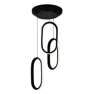 چراغ آویز چشمه نور کد L6407/3BK