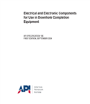 API Spec 19E- 2024- Electrical and Electronic Components for Use in Downhole Completion Equipment- دانلود  استاندارد