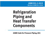 ASME B31.5- 2019- لوله کشی مبردها- Refrigeration Piping and Heat Transfer Components