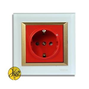 پریز یو پی اس ( UPS ) ویرا مدل ویرا پرو سفید با زه طلایی اسپرت