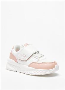 کفش ورزشی دخترانه با بند چسبی و پنل ‌دار کد 1290511