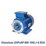 الکتروموتور سه فاز دیزل ساز Dieselsaz 2HPx6P-MS 100L1-6 B34