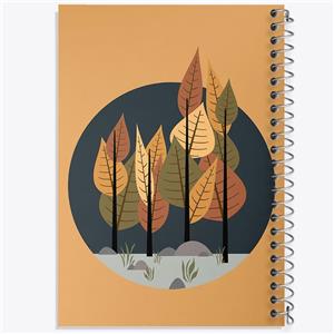 دفتر شطرنجی 50 برگ خندالو مدل پاییز کد N9