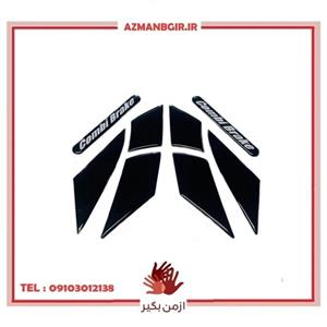 برچسب گلگیر جلو موتور سیکلت وارون مدل W-11-BLK-ORG مناسب برای هوندا کلیک بسته 8 عددی