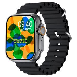 ساعت هوشمند میکروویر مدل Ulta3 Mini پشتیبانی از زبان فارسی کنترل موسیقی محافظ ضد ضربه بند سیلیکونی