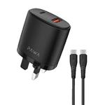 شارژر دیواری 20 وات پاوا مدل Solid Travel Charger به همراه کابل USB-C