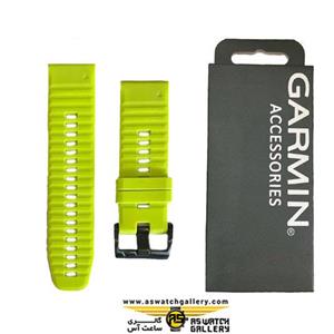 بند گارمین fenix 6x سیلیکونی سبز فسفری