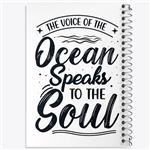 دفتر شطرنجی 50 برگ خندالو مدل Ocean Speaks To The Soul کد F1042