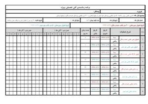 برنامه زمانبندی تامین مخزن پیش ساخته ۵۰ متر مکعبی روستای چم حیدر از توابع لنجان و ۲۰۰ متر مکعبی روستای جنبه و مکان از توابع اردستان