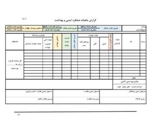 چک لیست ممیزی ایمنی HSE پروژه احداث کانال اصلی و ابنیه مربوطه