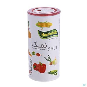 نمک تصفیه شده یددار همیشک مقدار 700 گرم Hamishak Recrystallized Lodized Salt 700gr 