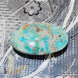 نگین سنگ فیروزه نیشابور معدنی کد 871
