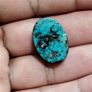 نگین سنگ فیروزه نیشابور شبیه خانواده عنکبوتی معدنی کد2