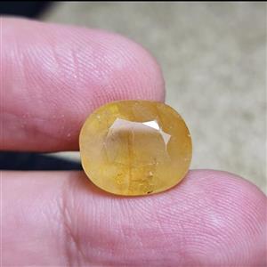 نگین یاقوت زرد آفریقایی 13 قیراط معدنی