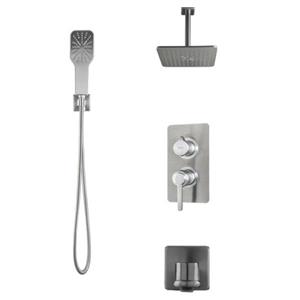 شیر حمام توکار راسان مدل رزالین کلاس 1 کروم مات