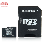 کارت حافظه MicroSD مدل Adata ظرفیت ۴ گیگابایت همراه آداپتور