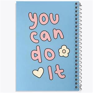 دفتر طراحی 50 برگ خندالو طرح If You Can Dream It You Can Do It