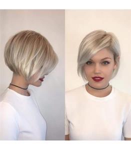 کلاه گیس (پوستیژ) زنانه باب کوتاه بلوند میکس Blonde Wigs
