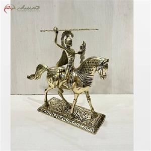 مجسمه برنزی با طرح اسب رومی، طلایی رنگ، با طراحی عالی 
