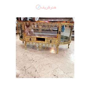 میز تلویزیون برنزی با طراحی بسیار شیک و چشم نواز دارای ضمانت