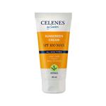 کرم ضد آفتاب فوق جذب سنلس Celenes سری Herbal مدل SPF100 Max حجم 50 میلی لیتر