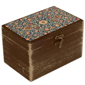 جعبه هدیه دست‌ساز مدل سنتی طرح کاشی کد WB024