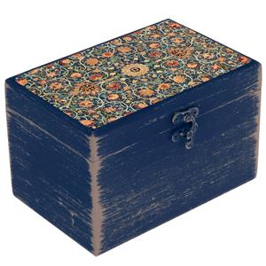 جعبه هدیه دست‌ساز مدل سنتی طرح کاشی کد WB049