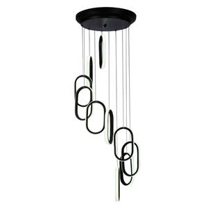 چراغ آویز چشمه نور کد L6407/10BK