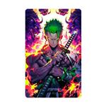 استیکر کارت مدل انیمه طرح وان پیس رورونوا زورو one piece Roronoa Zoro کد 4868